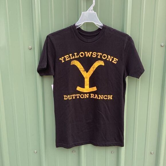 Yellowstone Men's Cotton Dutton Ranch Logo Short Sleeve T-Shirts 2-Pack Size XS - Picture 2 of 10